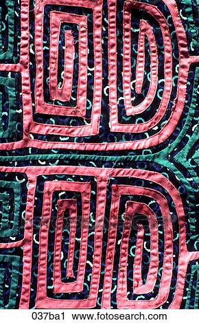 Stock Image - Mola Textile Colombia. Fotosearch