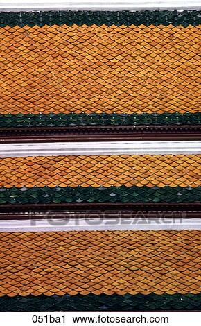 Orange and Green Roof Tiles View Large Photo Image Stock Image - Orange and Green Roof Tiles. Fotosearch