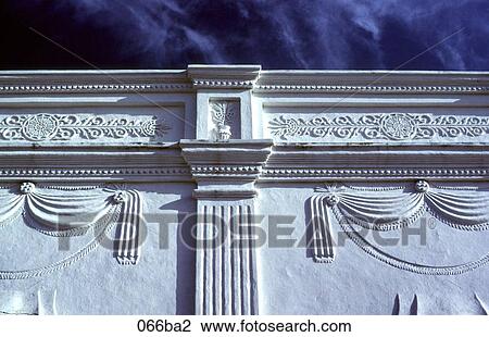 Detail of White Facade Venezuela View Large Photo Image Stock Image - Detail of White Facade Venezuela. Fotosearch