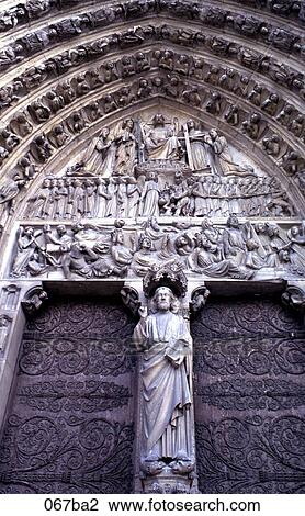 Entrance to Notre Dame Paris France View Large Photo Image Stock Image - Entrance to Notre Dame Paris France. Fotosearch