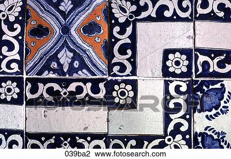 Ornate Blue and White Tiles View Large Photo Image Stock Image - Ornate Blue and White Tiles. Fotosearch