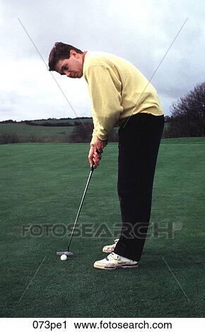 Golfer Putting on Green View Large Photo Image Stock Image - Golfer Putting on Green. Fotosearch