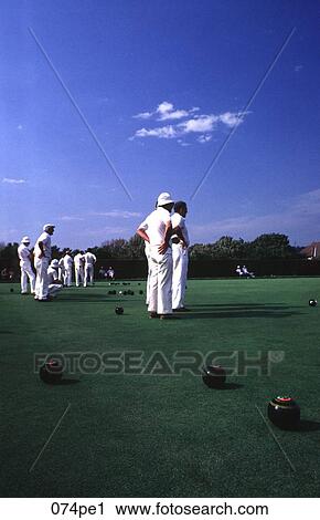 Group of Men Playing Bowls View Large Photo Image Stock Image - Group of Men Playing Bowls. Fotosearch