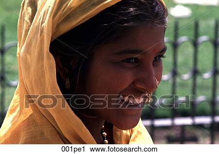 Indian Girl with Nose Ring Delhi View Large Photo Image Stock Image - Indian Girl with Nose Ring Delhi. Fotosearch