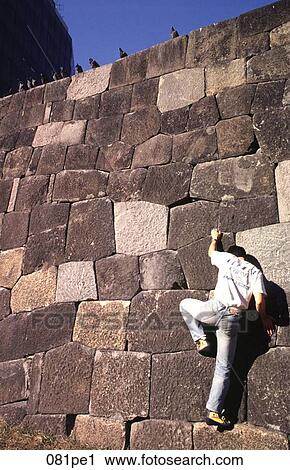 Young Man Climbing Wall Japan View Large Photo Image Stock Image - Young Man Climbing Wall Japan. Fotosearch