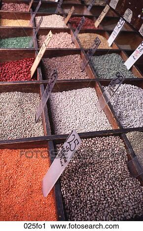 Display of Beans View Large Photo Image Stock Image - Display of Beans. Fotosearch