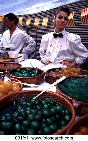 Waitress Serving Fruit Jellies View Large Photo Image Stock Image - Waitress Serving Fruit Jellies. Fotosearch