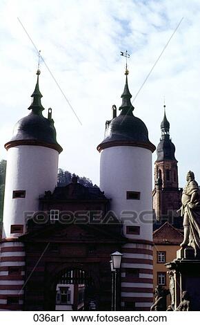 Gatehouse Towers Heidelburg Germany View Large Photo Image Stock Image - Gatehouse Towers Heidelburg Germany. Fotosearch