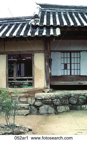 House and Courtyard Hahaoe Village Korea View Large Photo Image Stock Image - House and Courtyard Hahaoe Village Korea. Fotosearch