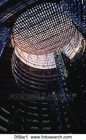 Stock Image - Interior of the State of Illinois Building Chicago USA. Fotosearch