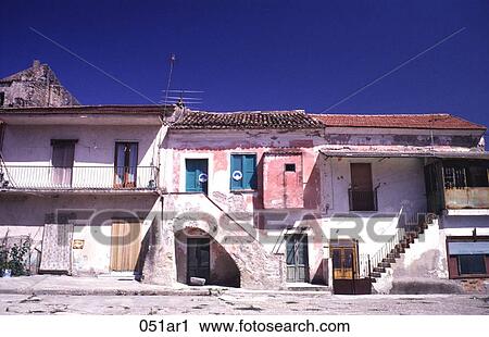 Mediterranean Row of Houses Italy View Large Photo Image Stock Image - Mediterranean Row of Houses Italy. Fotosearch