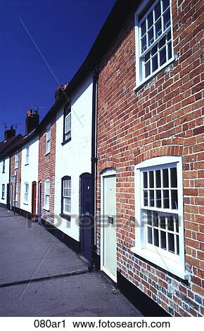 Row of Terraced Houses UK View Large Photo Image Stock Image - Row of Terraced Houses UK. Fotosearch