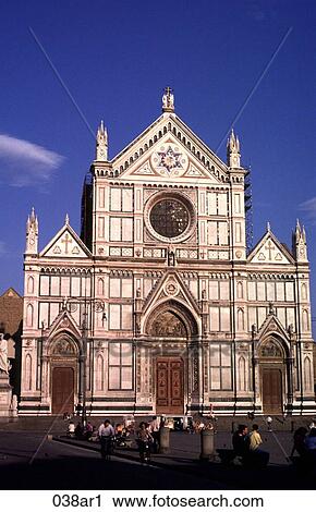 Santa Croce Church Florence Italy View Large Photo Image Stock Image - Santa Croce Church Florence Italy. Fotosearch