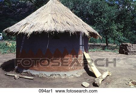 Straw and Mud Hut Zimbabwe Africa View Large Photo Image Stock Image - Straw and Mud Hut Zimbabwe Africa. Fotosearch