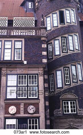 Unusual Building Frontage Hamburg Germany View Large Photo Image Stock Image - Unusual Building Frontage Hamburg Germany. Fotosearch