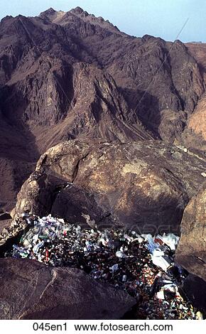 Rubbish Heap at Viewpoint on Mount Sinai Egypt View Large Photo Image Stock Image - Rubbish Heap at Viewpoint on Mount Sinai Egypt. Fotosearch
