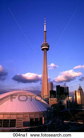 Evening View of CN Tower Toronto View Large Photo Image Stock Image - Evening View of CN Tower Toronto. Fotosearch