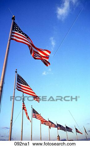 Flags Flying in the Wind at the Washington Monument View Large Photo Image Stock Image - Flags Flying in the Wind at the Washington Monument. Fotosearch