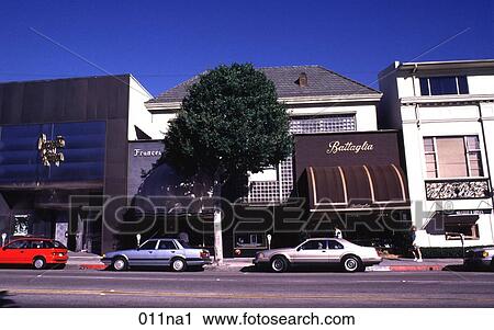 Stock Image - Shops on Rodeo Drive Los Angeles. Fotosearch