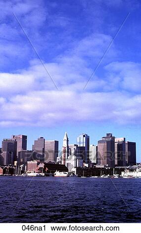 Skyline Boston Inner Harbour View Large Photo Image Stock Image - Skyline Boston Inner Harbour. Fotosearch