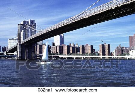 Yacht Passing under the Brooklyn Bridge New York View Large Photo Image Stock Image - Yacht Passing under the Brooklyn Bridge New York. Fotosearch