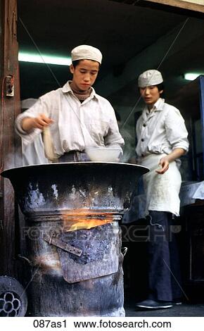 Cooks in Street Kitchen Xian View Large Photo Image Stock Image - Cooks in Street Kitchen Xian. Fotosearch