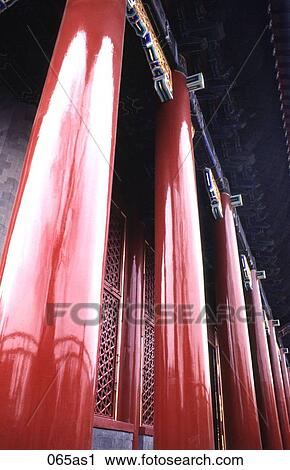 Graphic View of Red Columns at the Summer Palace Beijing China View Large Photo Image Stock Image - Graphic View of Red Columns at the Summer Palace Beijing China. Fotosearch