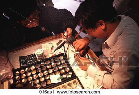 Jade Trader in Market Kowloon Hong Kong View Large Photo Image Stock Image - Jade Trader in Market Kowloon Hong Kong. Fotosearch