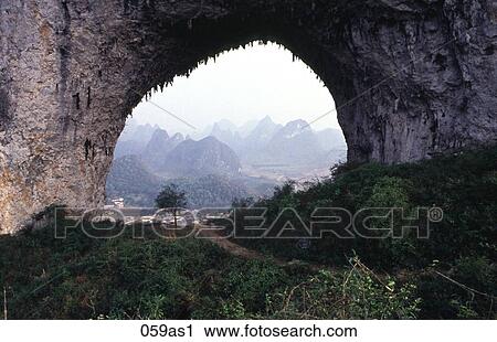 Moon Hill Mountains Gulin China View Large Photo Image Stock Image - Moon Hill Mountains Gulin China. Fotosearch