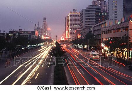 Night Traffic in Shenzen City View Large Photo Image Stock Image - Night Traffic in Shenzen City. Fotosearch