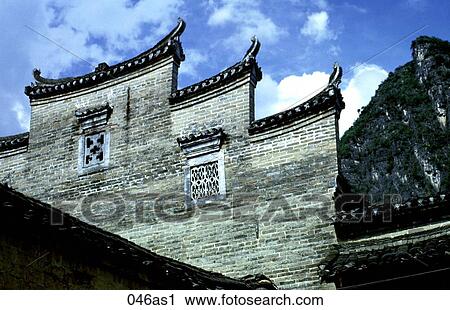 Roof and Front of Old Farm Gulin China View Large Photo Image Stock Image - Roof and Front of Old Farm Gulin China. Fotosearch