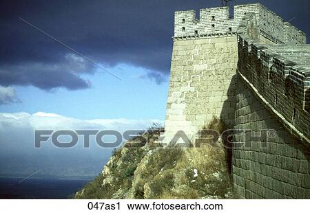 The Great Wall at Badaling China View Large Photo Image Stock Image - The Great Wall at Badaling China. Fotosearch