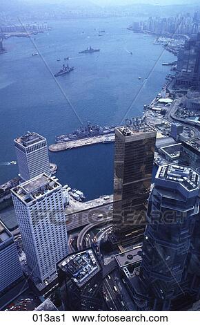Stock Image - View of Bay Central Hong Kong. Fotosearch