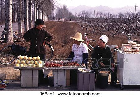 Women Traders at Roadside China View Large Photo Image Stock Image - Women Traders at Roadside China. Fotosearch