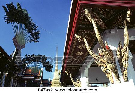 Stock Image - Abstract View of Column Bangkok Thailand Asia. Fotosearch