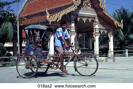 Bicycle Rickshaw Samut Sakhon Thailand Asia View Large Photo Image Stock Image - Bicycle Rickshaw Samut Sakhon Thailand Asia. Fotosearch
