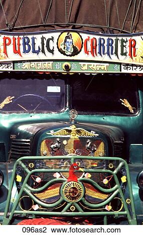 Decorated Lorry India Asia View Large Photo Image Stock Image - Decorated Lorry India Asia. Fotosearch