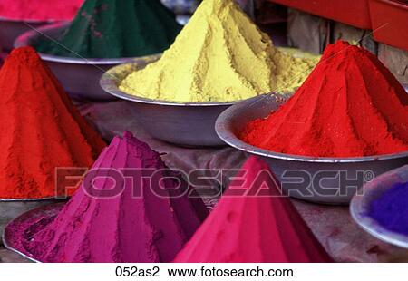 Display of Coloured Spices Mysore India Asia View Large Photo Image Stock Image - Display of Coloured Spices Mysore India Asia. Fotosearch