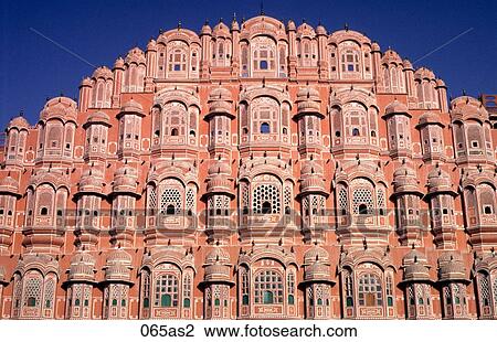 Stock Image - Palace of the Winds Jaipur India Asia. Fotosearch