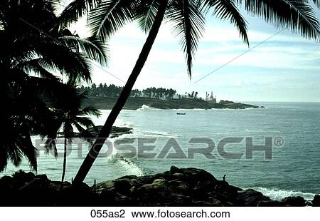 View of Palm Trees and Sea Kerala India Asia View Large Photo Image Stock Image - View of Palm Trees and Sea Kerala India Asia. Fotosearch