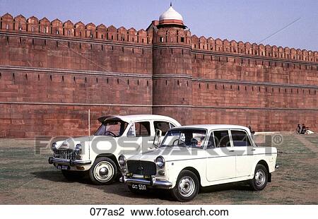 White Cars outside Red Fort Delhi India Asia View Large Photo Image Stock Image - White Cars outside Red Fort Delhi India Asia. Fotosearch