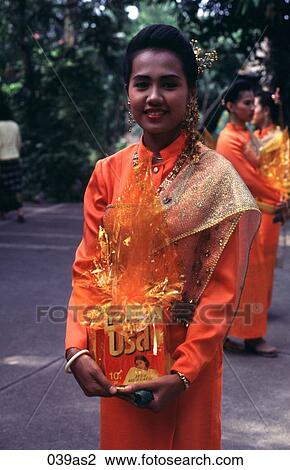 Woman in Traditional Dress Thailand Asia View Large Photo Image Stock Image - Woman in Traditional Dress Thailand Asia. Fotosearch