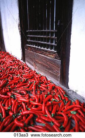 Chillies Drying on a Window Ledge Haehoe Korea Asia View Large Photo Image Stock Image - Chillies Drying on a Window Ledge Haehoe Korea Asia. Fotosearch