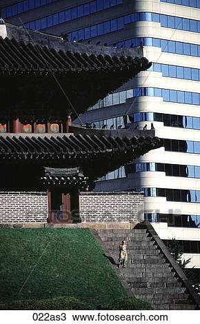 Contrasting Architecture Seoul Korea Asia View Large Photo Image Stock Image - Contrasting Architecture Seoul Korea Asia. Fotosearch