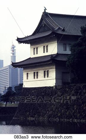 Corner Tower of Imperial Palace Tokyo Japan Asia View Large Photo Image Stock Image - Corner Tower of Imperial Palace Tokyo Japan Asia. Fotosearch