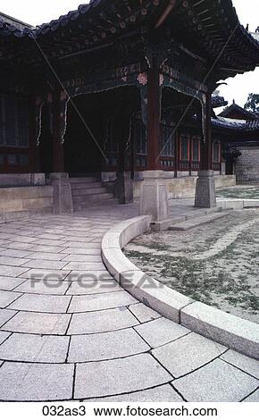 Curved Path to Chandgok Palace Seoul Korea Asia View Large Photo Image Stock Image - Curved Path to Chandgok Palace Seoul Korea Asia. Fotosearch