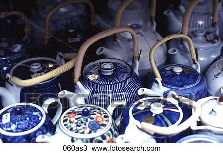 Display of Teapots Tokyo Japan Asia View Large Photo Image Stock Image - Display of Teapots Tokyo Japan Asia. Fotosearch