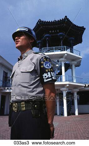 Guard outside Pavilion Panmunjom Korea Asia View Large Photo Image Stock Image - Guard outside Pavilion Panmunjom Korea Asia. Fotosearch