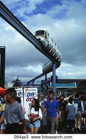 Stock Image - Monorail Taejon Korea Asia. Fotosearch