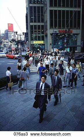 Pedestrians Tokyo Japan Asia View Large Photo Image Stock Image - Pedestrians Tokyo Japan Asia. Fotosearch